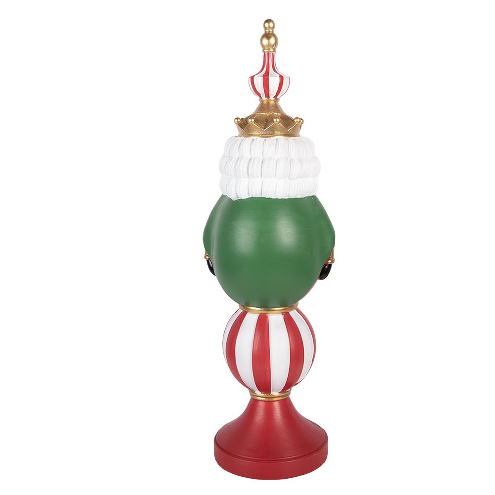 Nagyméretű karácsonyi diótörő figura LED világítással 57 cm – piros