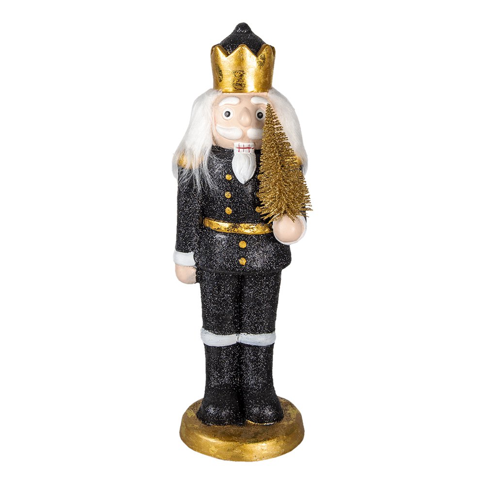 Karácsonyi diótörő figura 50 cm – fehér, fekete