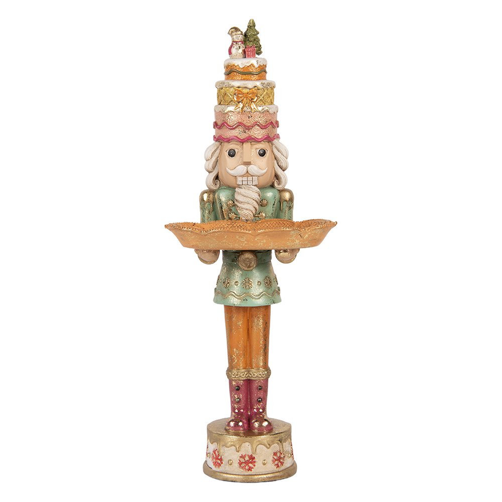 Karácsonyi diótörő figura 41 cm – barna