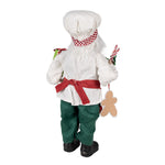 Karácsonyi télapó figura 46 cm – piros, zöld