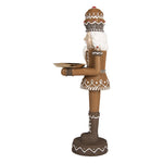 Karácsonyi diótörő figura 40 cm – barna
