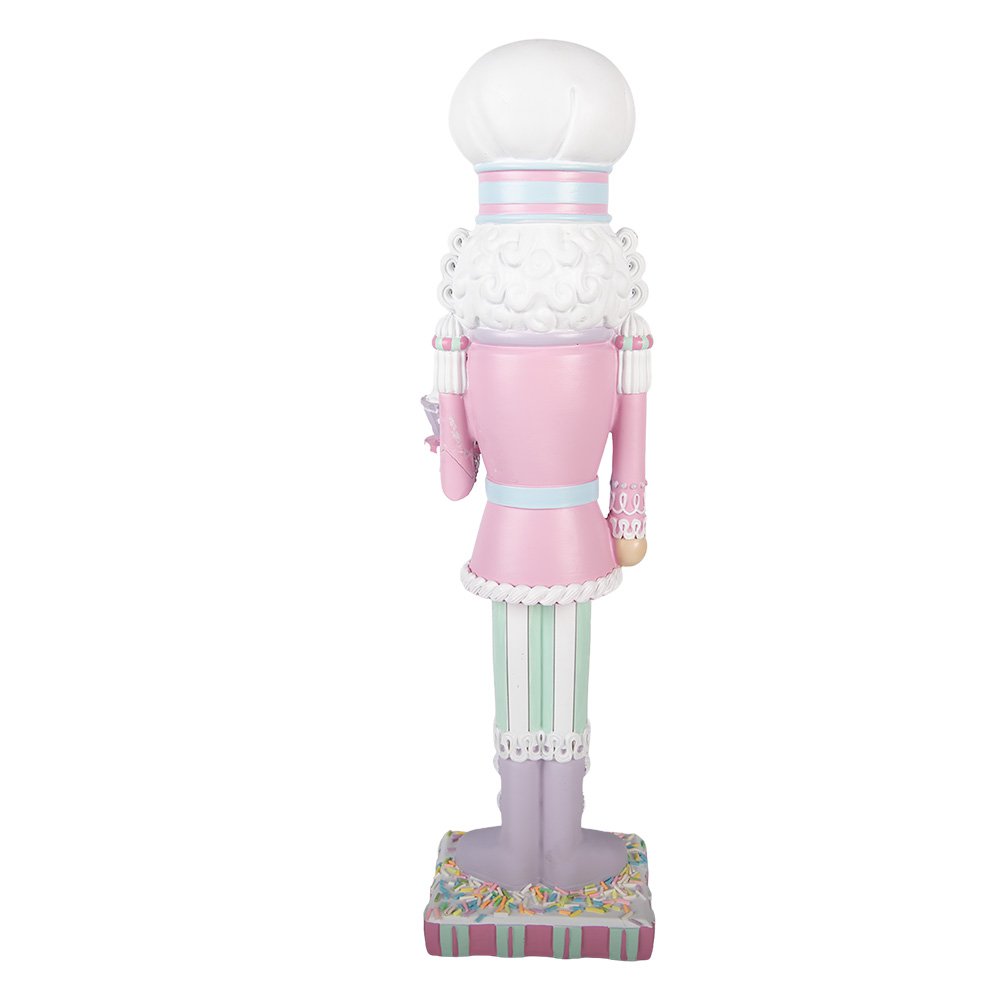 Karácsonyi diótörő figura 47 cm – rózsaszín