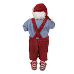 Karácsonyi télapó figura 28 cm – piros, fehér