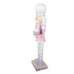 Karácsonyi diótörő figura 47 cm – rózsaszín
