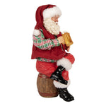 Karácsonyi télapó figura 28 cm – piros