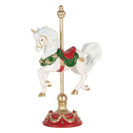 Karácsonyi hintaló figura 22 cm – fehér