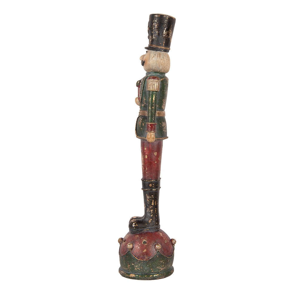 Karácsonyi diótörő figura 47 cm – piros