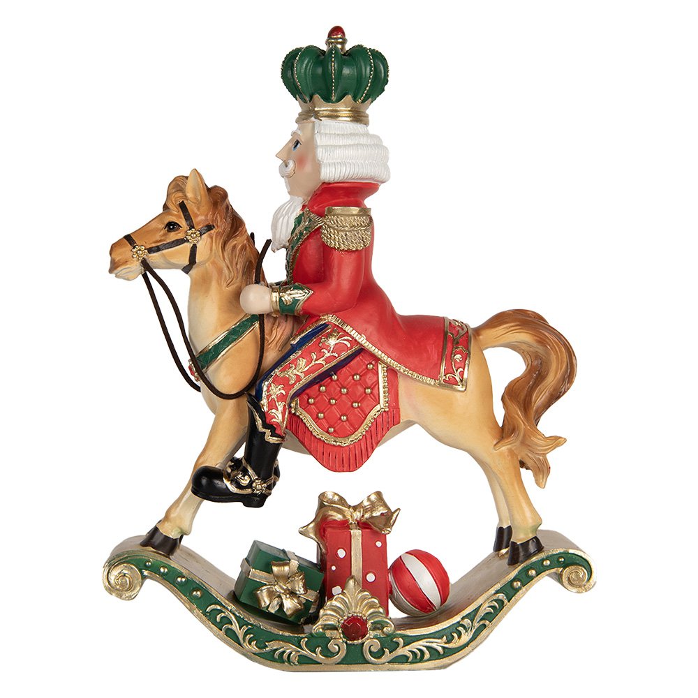 Karácsonyi diótörő figura 31 cm – barna