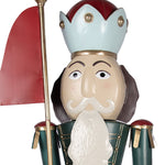 Nagyméretű karácsonyi diótörő figura 210 cm – piros, zöld