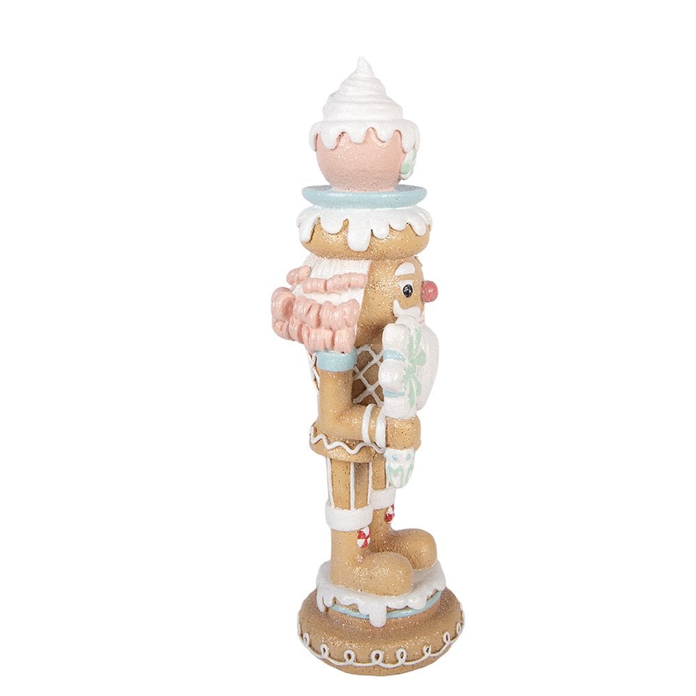 Karácsonyi diótörő figura 32 cm – barna