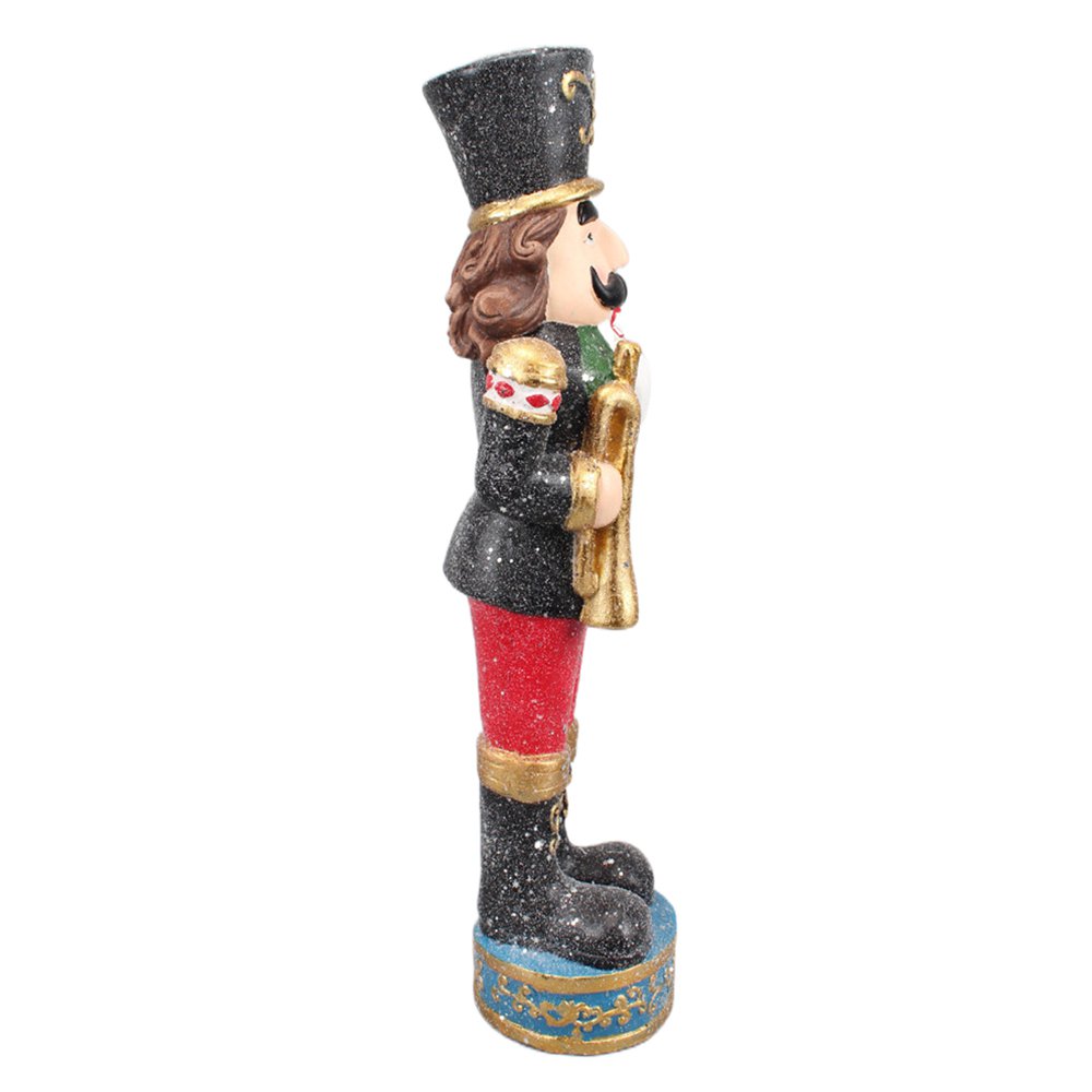Nagyméretű karácsonyi diótörő figura 65 cm – zöld, arany