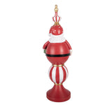 Nagyméretű karácsonyi télapó figura LED világítással 57 cm – piros
