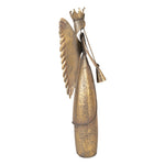 Nagyméretű karácsonyi angyal figura 52 cm – barna