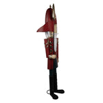 Nagyméretű karácsonyi diótörő figura 179 cm – piros