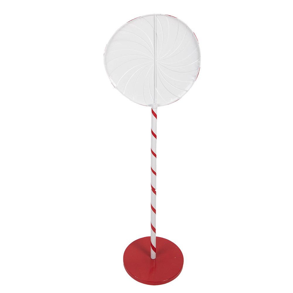 Nagyméretű karácsonyi dekoráció 120 cm – piros, fehér