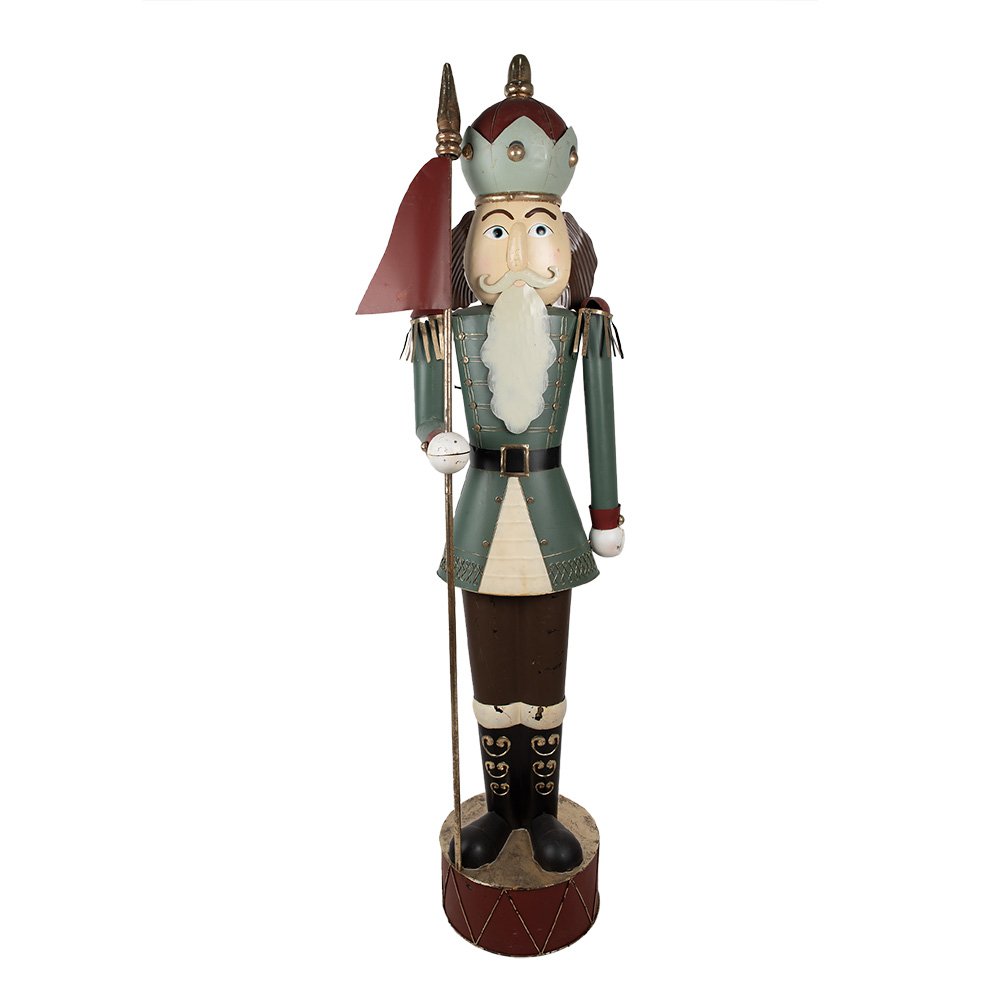 Nagyméretű karácsonyi diótörő figura 203 cm – zöld