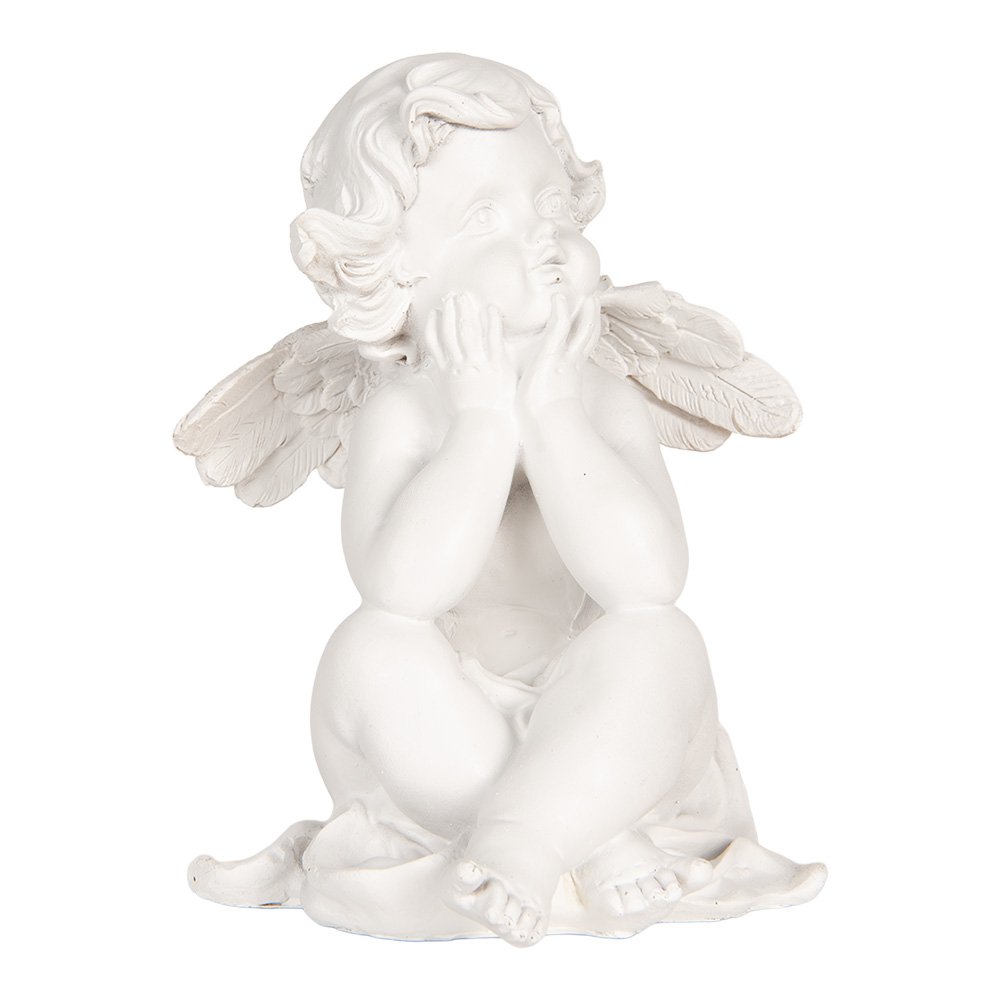 Karácsonyi angyal figura – fehér