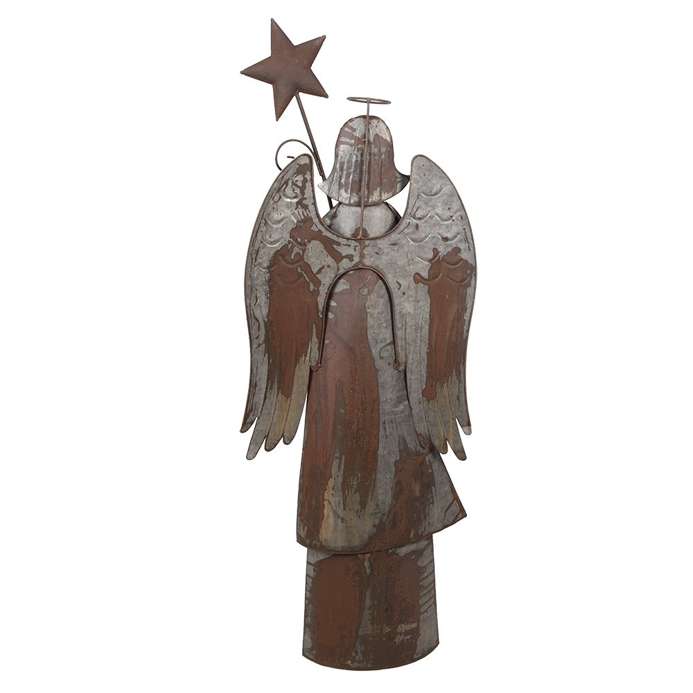 Nagyméretű karácsonyi angyal figura 133 cm – barna