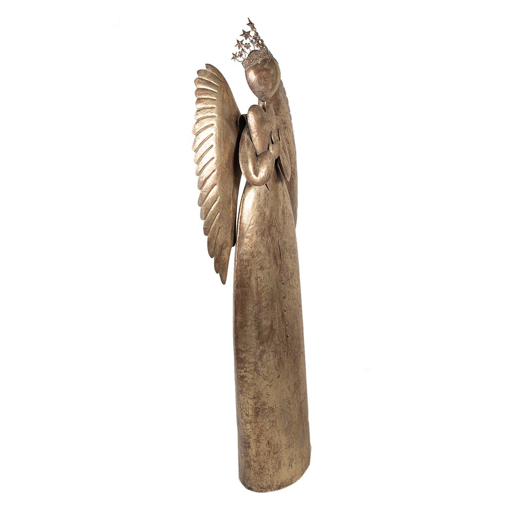Nagyméretű karácsonyi angyal figura 204 cm – arany