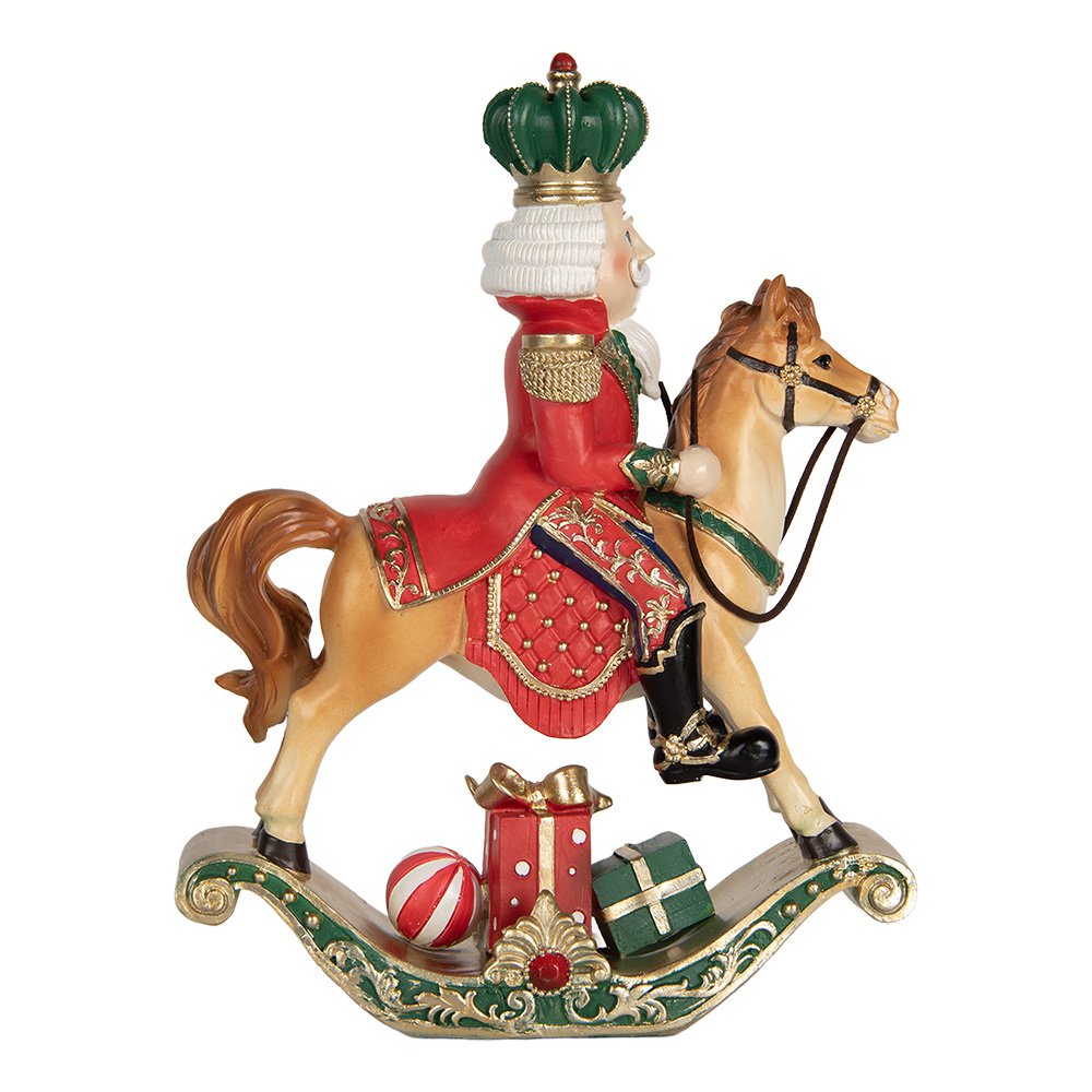 Karácsonyi diótörő figura 31 cm – barna
