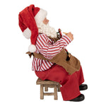 Karácsonyi télapó figura 28 cm – piros