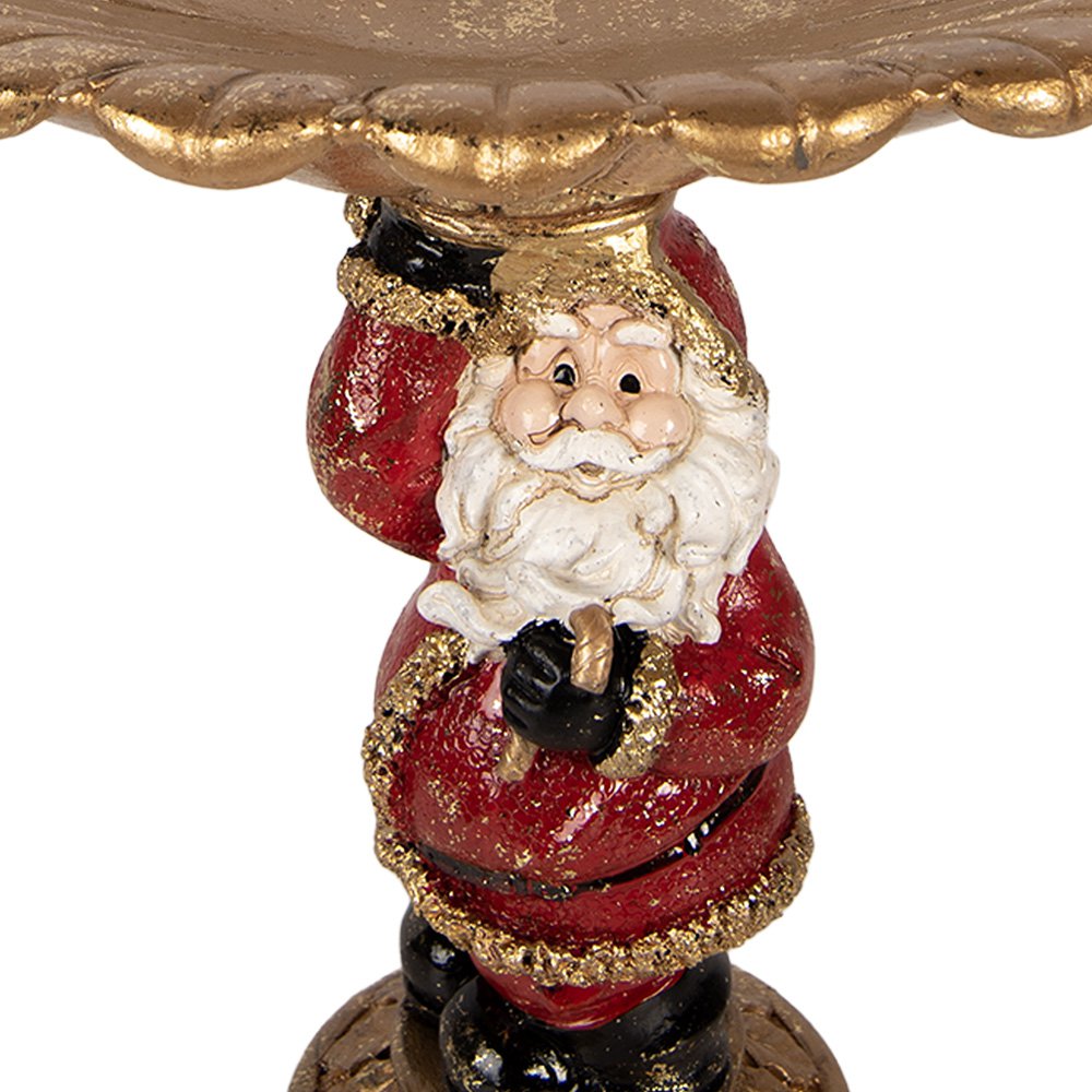 Karácsonyi télapó figura 24 cm – arany