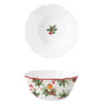 Porcelán karácsonyi tál 20x8,5 cm Christmas Berries