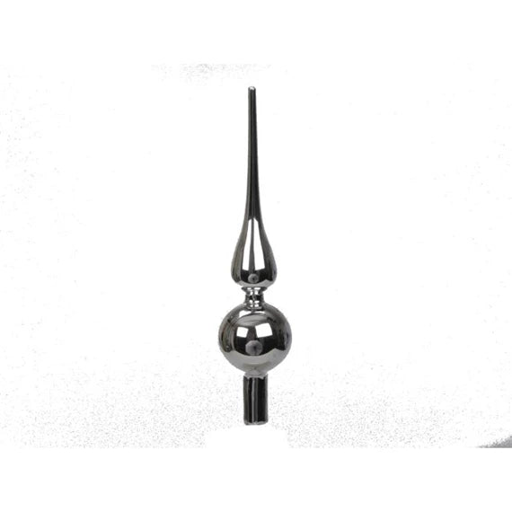 Karácsonyfadísz – csúcsdísz 24,5 cm – ezüst