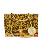 Porcelán kávés csésze két személyes készlet díszdobozban Klimt Életfa Golden Line