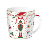 Karácsonyi diótörő porcelán bögre fémdobozban Nutracker Twist