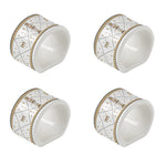 Porcelán diótörős karácsonyi szalvétagyűrű 4 db Royal Nutcracker