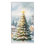 Karácsonyi szalvéta – Tree in snow, 33x40 cm, 15 db-os