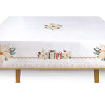 Karácsonyi pamut Asztalterítő 145x180 cm White Elegance