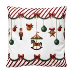 Karácsonyi díszpárna töltelékkel 45×45 cm, poliészter, Christmas Carousel Dream