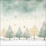 Karácsonyi csillagos mintás szalvéta 33x33 cm 20 db-os Starry Sky