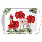 Műanyag kis tálcaKarácsonyi Amarillisz 13x21cm