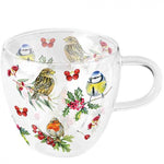 Birds in Winter karácsonyi üveg csésze 0,25 L duplafalú borosilicate