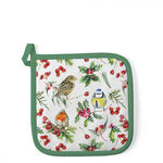 Birds in Winter karácsonyi edényalátét 20x20 cm 100% pamut