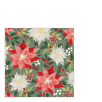 Winter Poinsettia karácsonyi háromrétegű papírszalvéta 25x25 cm 20 db-os