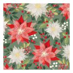 Merry Poinsettia karácsonyi háromrétegű papírszalvéta 33x33 cm 20 db-os