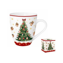 Karácsonyi Porcelán bögre 1000 mldobozban, Christmas Tree 3