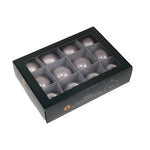 Karácsonyfagömb 5,7 cm tuffstone (12 db-os szett) – üveg