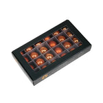 Karácsonyfagömb 2,5 cm mandarin (24 db-os szett) – üveg