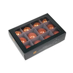 Karácsonyfagömb 5,7 cm mandarin (12 db-os szett) – üveg