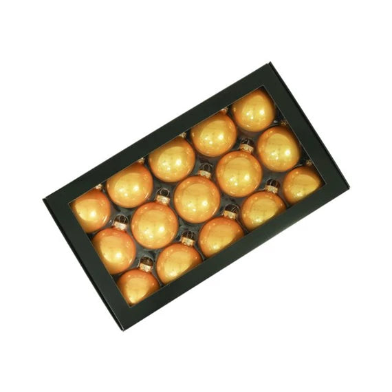 Karácsonyfagömb 5,7 cm arany opál (30 db-os szett) – üveg