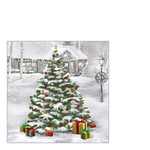 Tree Aglow karácsonyi háromrétegű papírszalvéta 25x25 cm 20 db-os