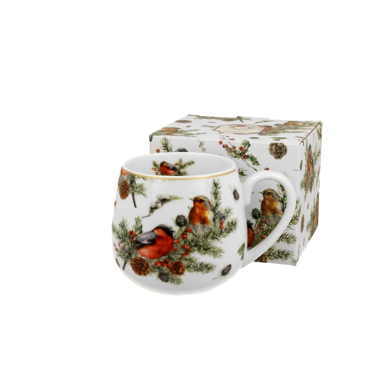 Karácsonyi porcelán bögre 430 ml dobozban Christmas Birds