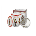 Porcelán diótörős bögre tetővel fémszűrővel 360 ml dobozban Christmas Nutcracker