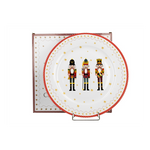 Porcelán diótörős lapostányér 27 cm dobozban Christmas Nutcracker