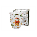 Karácsonyi porcelán mézeskalácsos macis bögre 650 ml dobozban Christmas Cuties